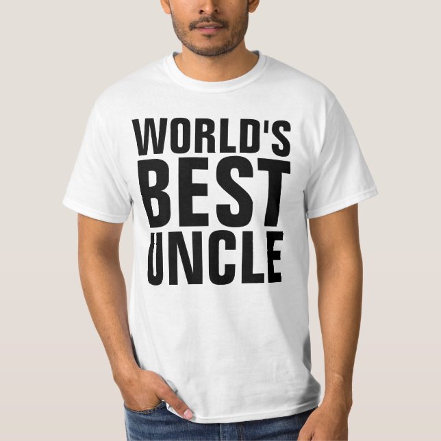VÄRLDENS BÄSTA UNCLE T-shirts Tees (Framsida)