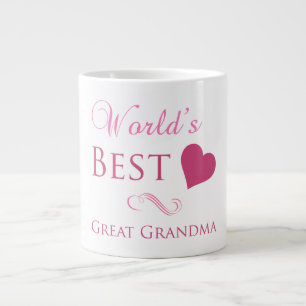 Världens bästa Underbara mormor (hjärta) Jumbo Mugg