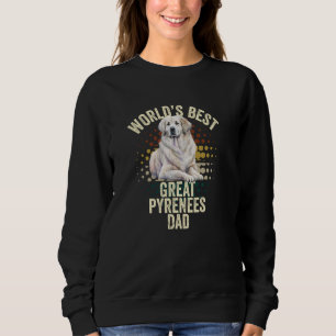Världens bästa Underbara Pyrenéerna Pappa Retro Un T Shirt