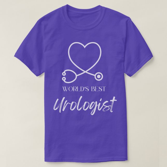 Världens bästa urolog t shirt (Design framsida)