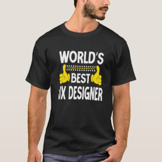 Världens bästa UX Designer-jobbtitel Yrke UX D T Shirt