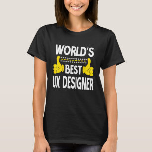 Världens bästa UX Designer-jobbtitel Yrke UX D T Shirt