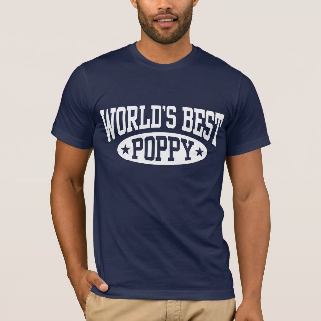 Världens bästa vallmo t-shirt (Framsida)