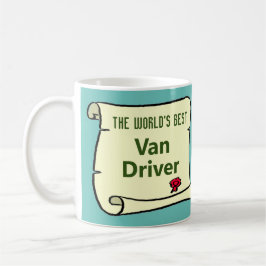 Världens bästa Van Driver. Kaffemugg