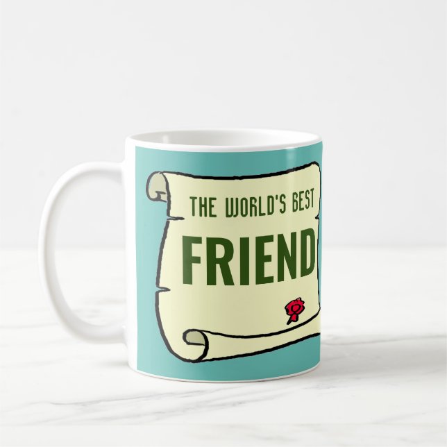 Världens bästa vän. kaffemugg (Vänster)