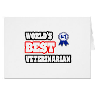 Världens bästa veterinär hälsningskort