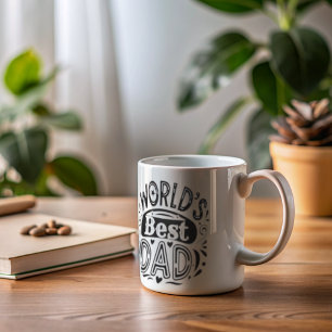 Världens bästa Vintage-typografi i Pappa Kaffemugg