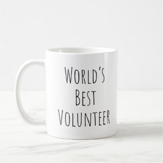 Världens bästa volontär kaffemugg