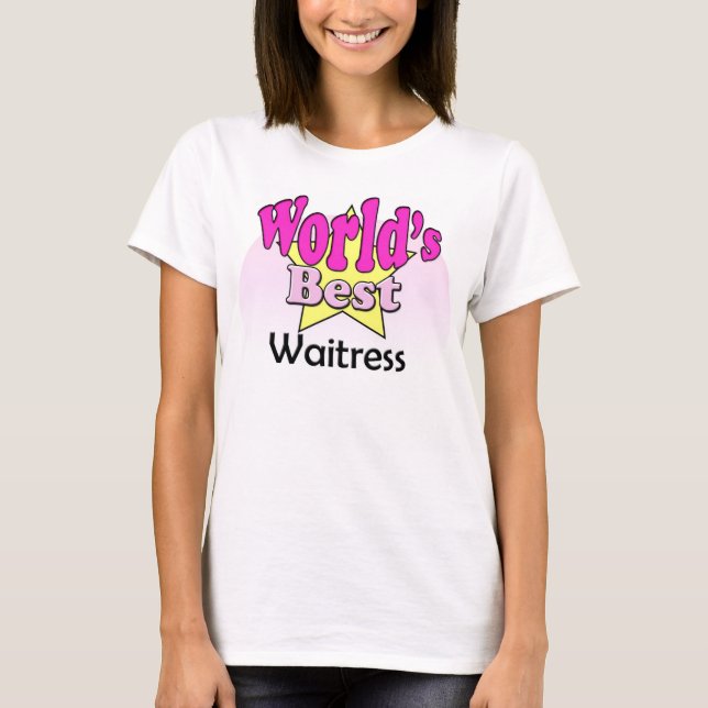 Världens bästa Waitress Tee (Framsida)