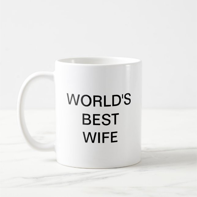 Världens bästa WIFE Kaffemugg (Vänster)