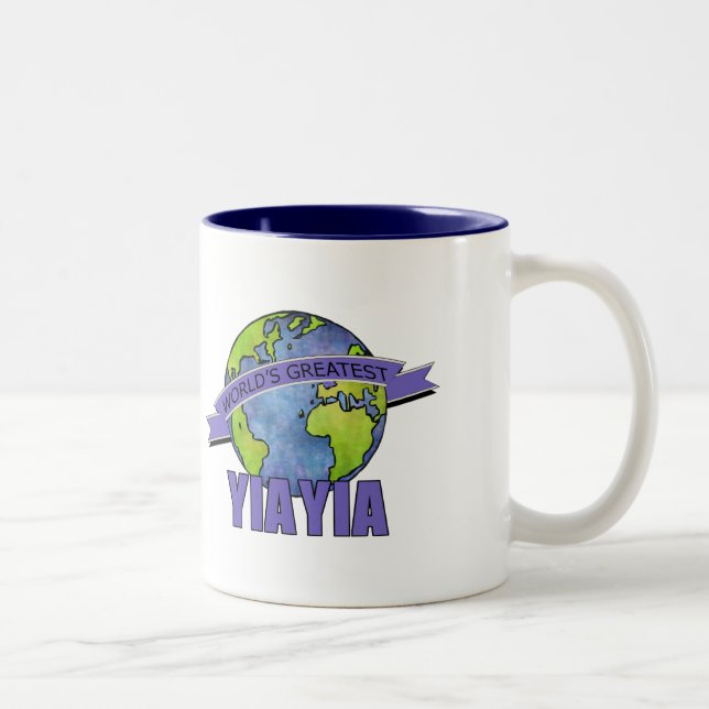 Världens Bästa YiaYia Två-Tonad Mugg (Höger)