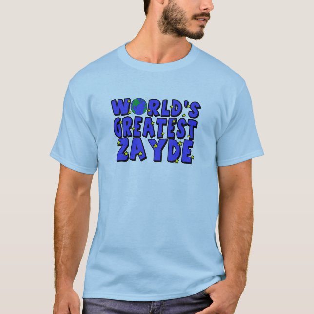 Världens Bästa Zayde T Shirt (Framsida)