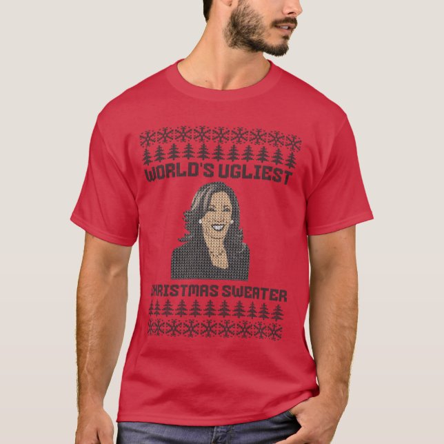 Världens bästaste vän till politiska val till jul t shirt (Framsida)