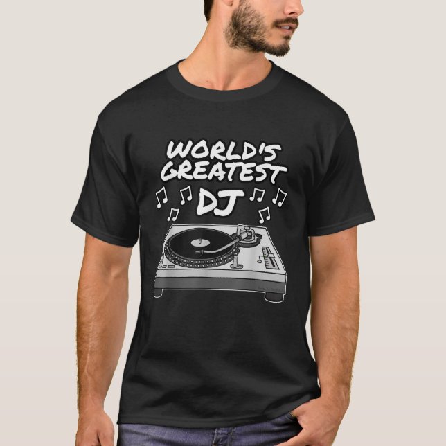 Världens bäste DJ-musiker Sommarfestiv T Shirt (Framsida)