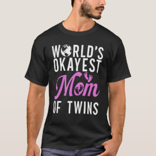 Världens bäste Mamma i Twillingarna Twin Mamma T Shirt