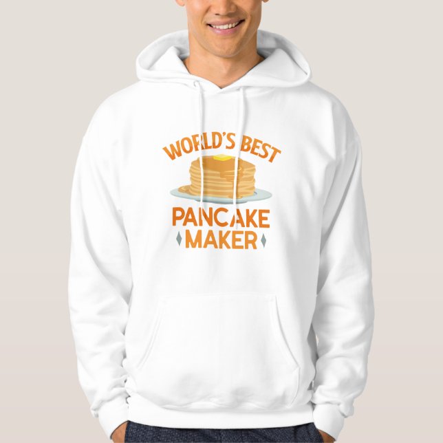 Världens bäste pannkaksmakare hoodie (Framsida)