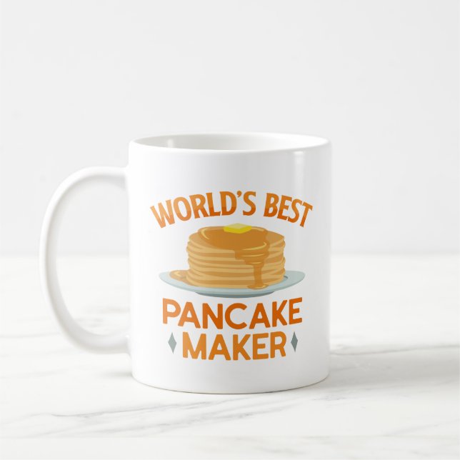 Världens bäste pannkaksmakare kaffemugg (Vänster)