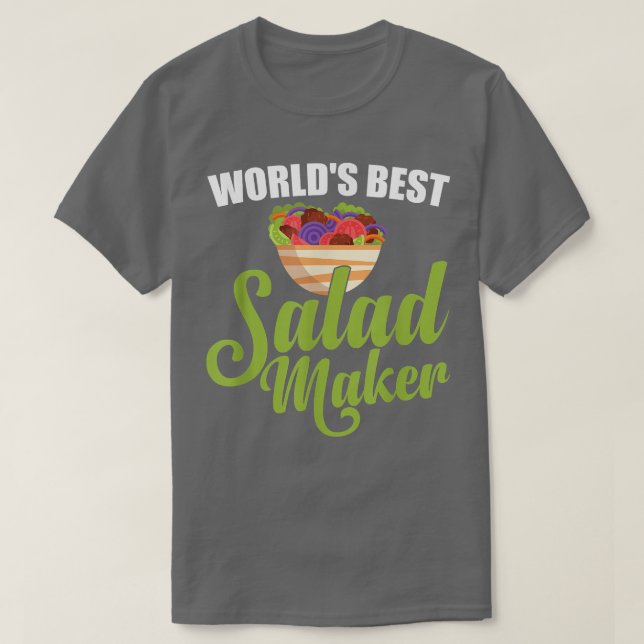 Världens bäste Salad Maker Salad Älskare Funny Veg T Shirt (Design framsida)