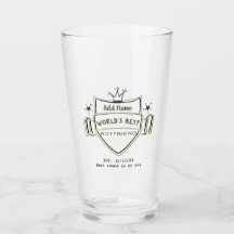 Världens Best BOYFRIEND Customized Beer PINT GLASS