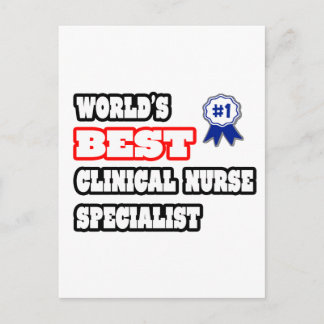 Världens Best Clinical Nurse Specialist Vykort