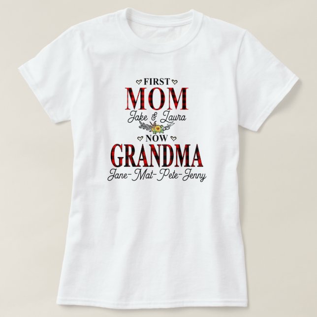 Världens Best Granny Personlig Grandma Mimi Webb T Shirt (Design framsida)