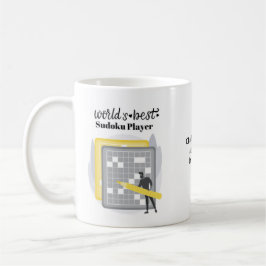 Världens Best Sudoku Player-manliga Personlig Kaffemugg