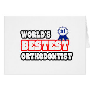Världens Bestest Orthodontist Hälsningskort