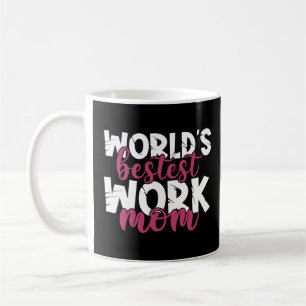 Världens Bestest Work Mamma Fantastisk Mor Best Ma Kaffemugg