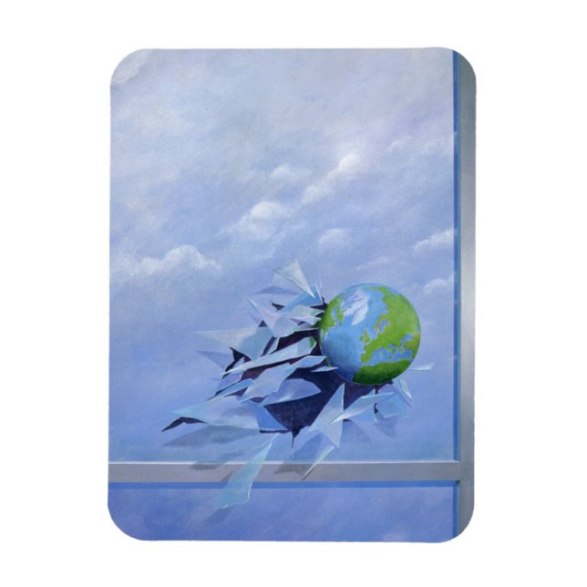 Världens bryggglas magnet (Vertikal)