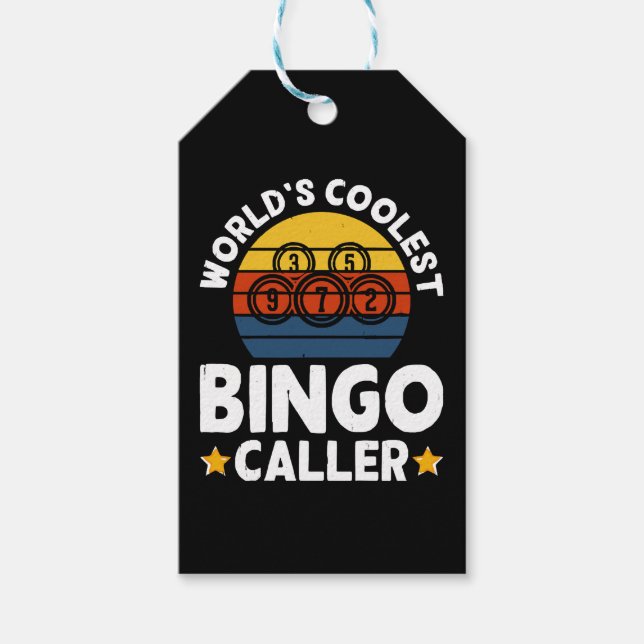 Världens coolaste Bingo-kalle Presentetikett (Framsidan)