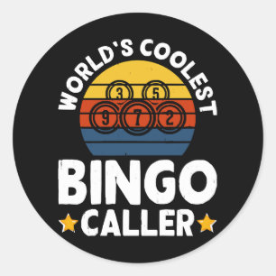 Världens coolaste Bingo-kalle Runt Klistermärke