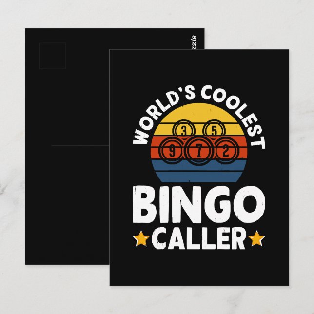 Världens coolaste Bingo-ombud Vykort (Fram/baksida)