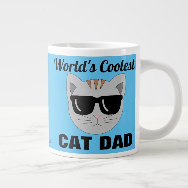 Världens coolaste KATT-PAPPA solglasögon Katt Jumbo Mugg (Höger)
