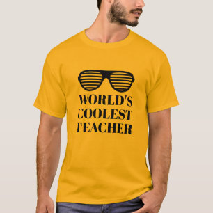 Världens coolaste lärare rolig t-shirt
