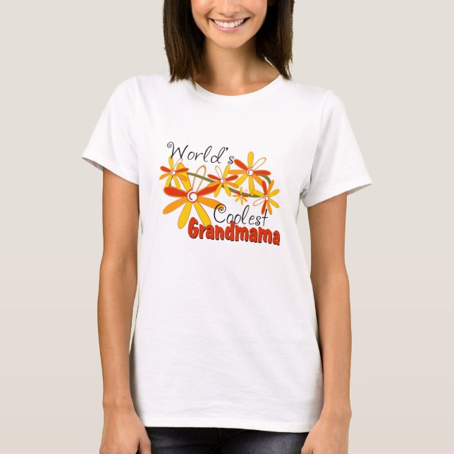 Världens coolaste mormor tee shirt (Framsida)
