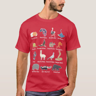 Världens djur Sällsynta exotiska djur Memes vän T Shirt