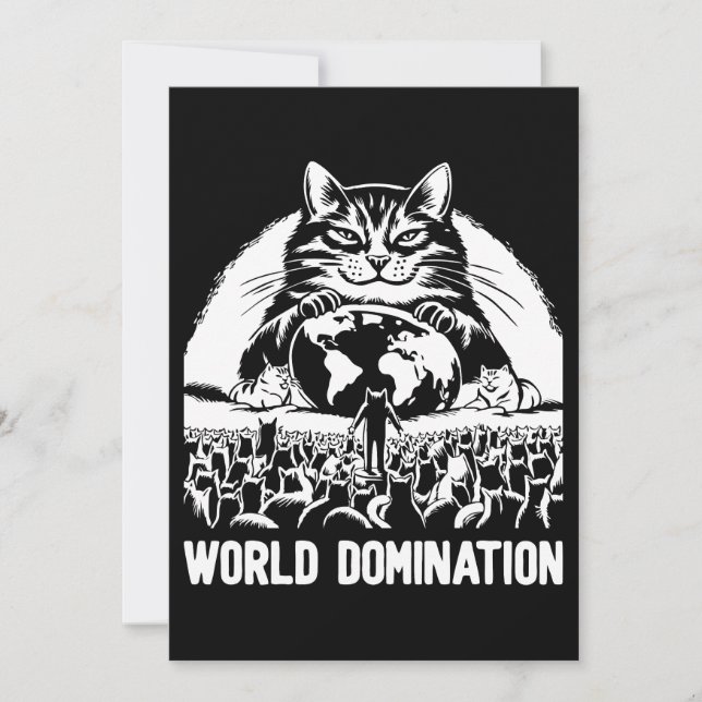 Världens dominans 1 julkort (Framsida)