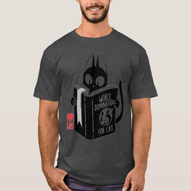 Världens dominans över kattvännen t shirt (Framsida)