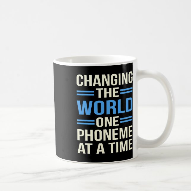 Världens dysleximedvetenhet Silverbandsgrafik Kaffemugg (Höger)