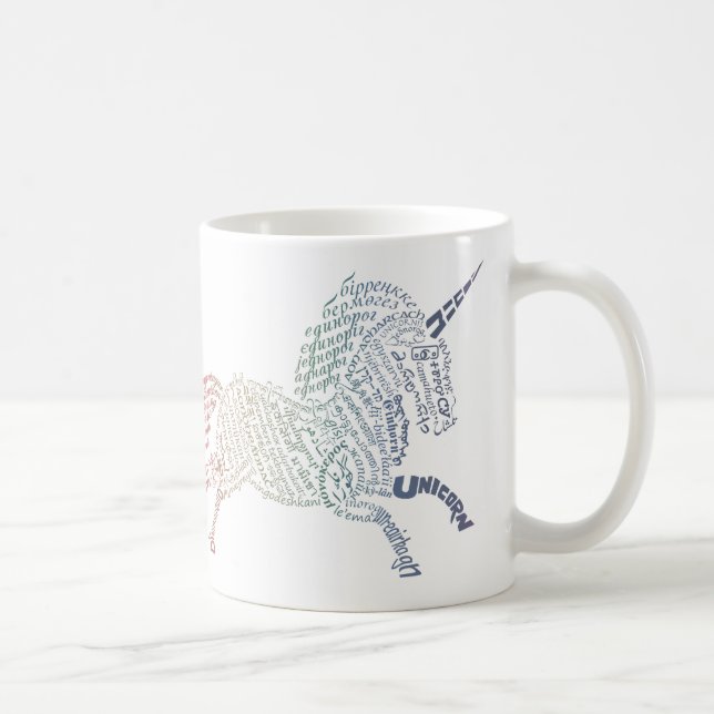 Världens enhörningsmugg kaffemugg (Höger)
