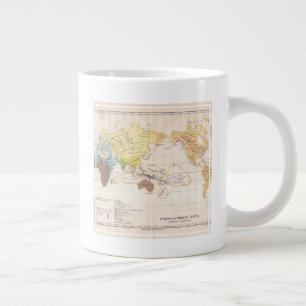 Världens etnografiska Karta Jumbo Mugg