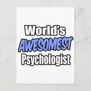 Världens fantastiska psykolog vykort