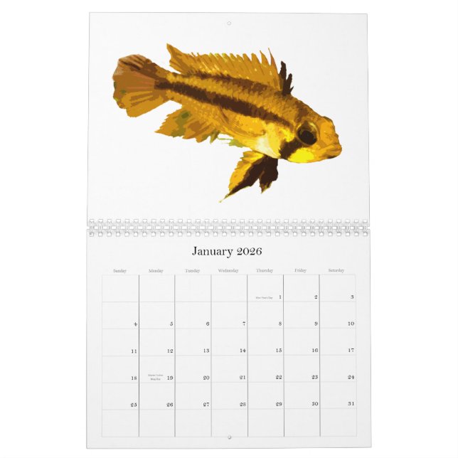 Världens fisk 2010 kalender (Jan 2026)