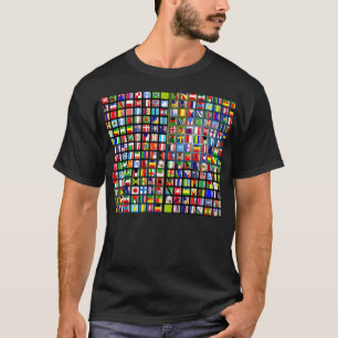 Världens flaggor t shirt