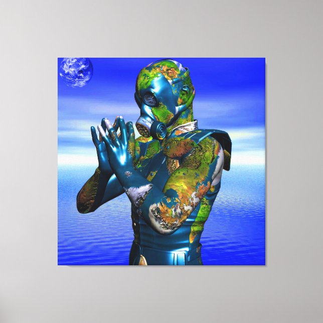 Världens föroreningar canvastryck (Framsida)