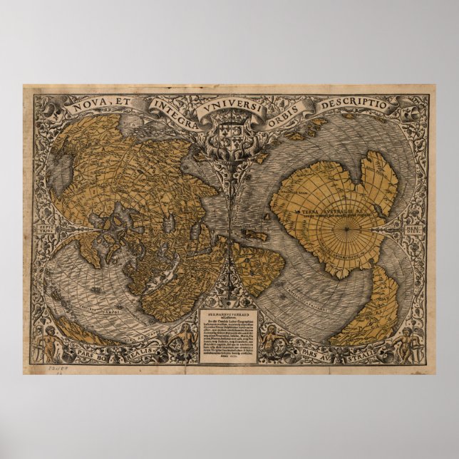Världens förre Karta (1531) Poster (Framsidan)