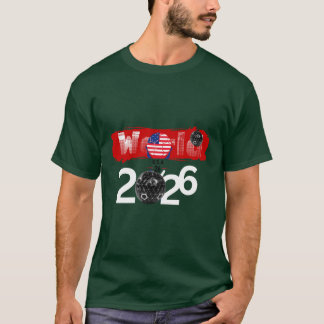 "Världens fotbollsturnering 2026" – USA Flagga & G T Shirt