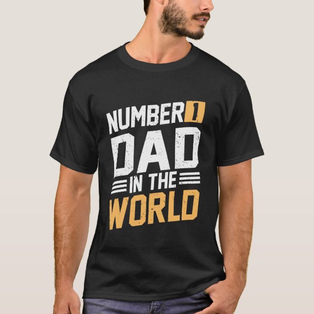 Världens främsta Pappa i världen T Shirt (Framsida)