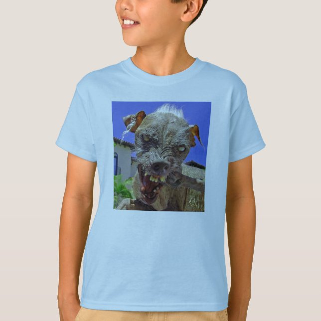 Världens fulaste Hund T Shirt (Framsida)