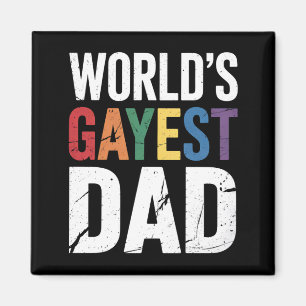 Världens gayaste pappa HBTQ Gay Pride-anhängare re Magnet